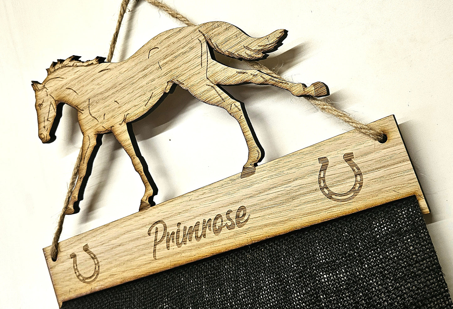 Thoroughbred Rosette Holder – Personalised Hanging Medal & Rosette Display