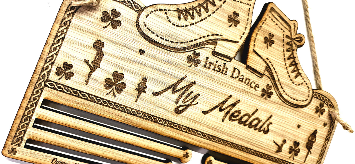 Irish Dancing Shoe's Medal Holder - Personalised Awards Display
