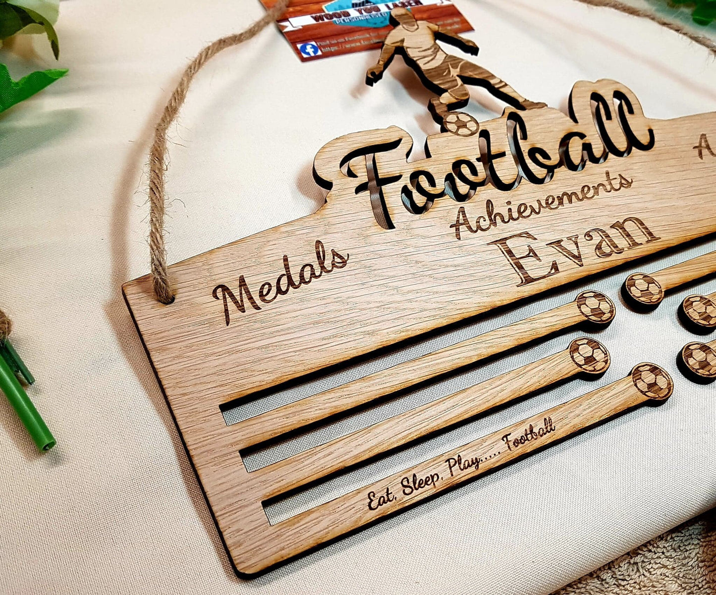 Football Medal Holder – Personalised Medal Display for Players