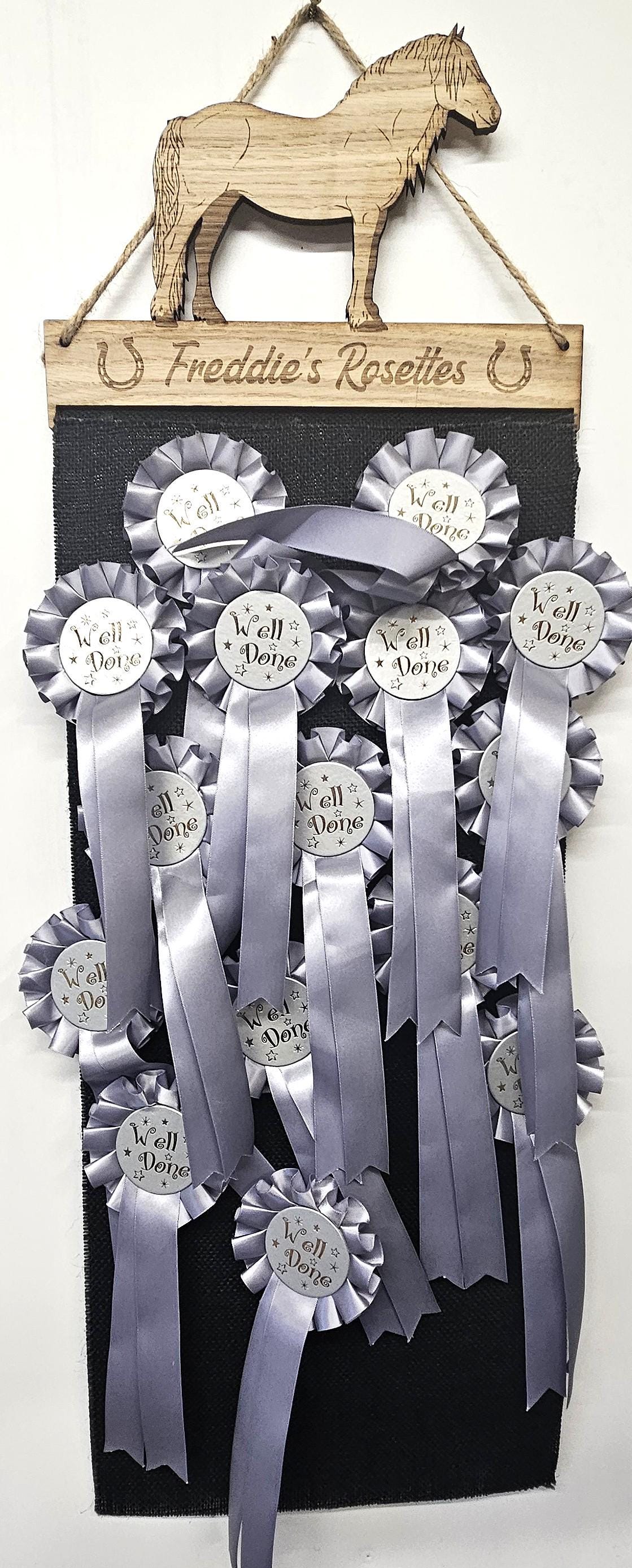 Rosette Holder Fell Pony - Personalised 6mm Oak Veneer MDF Horse Pony Hanging Gift