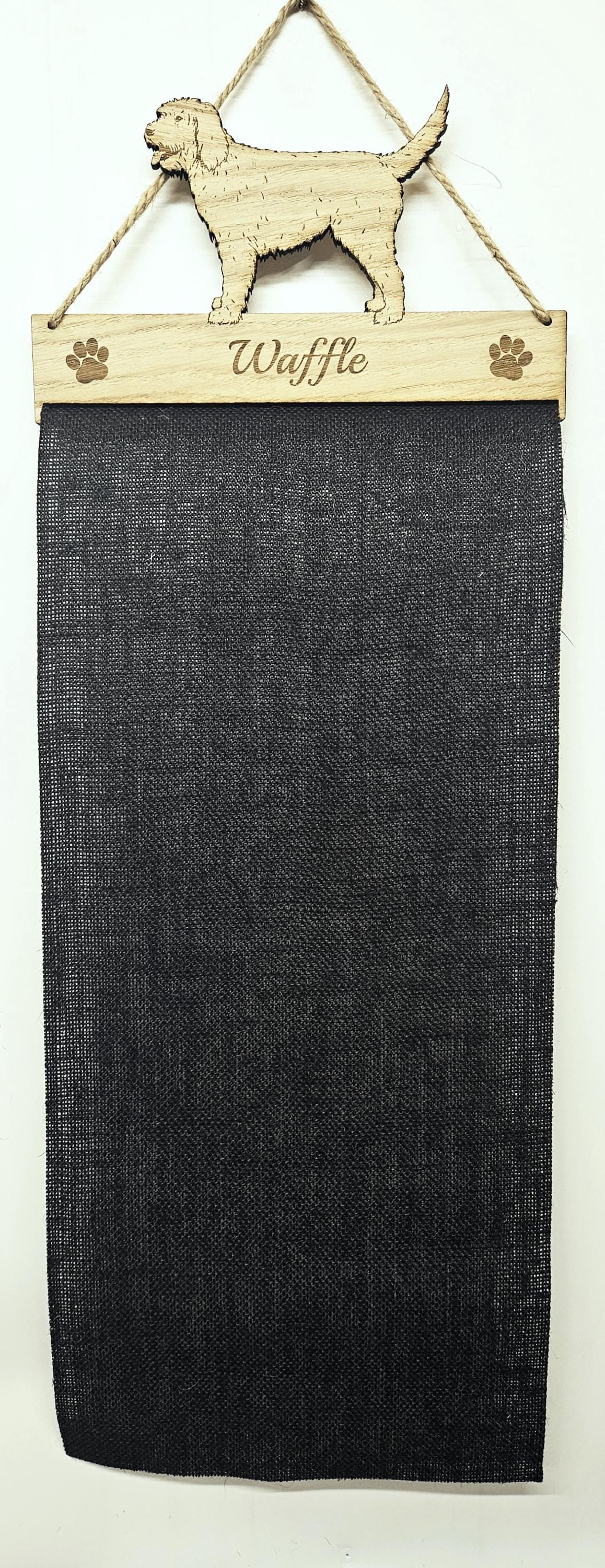 Rosette Holder Cockapoo - Personalised 6mm Oak Veneer Dog Puppy Rosettes Hanging Gift