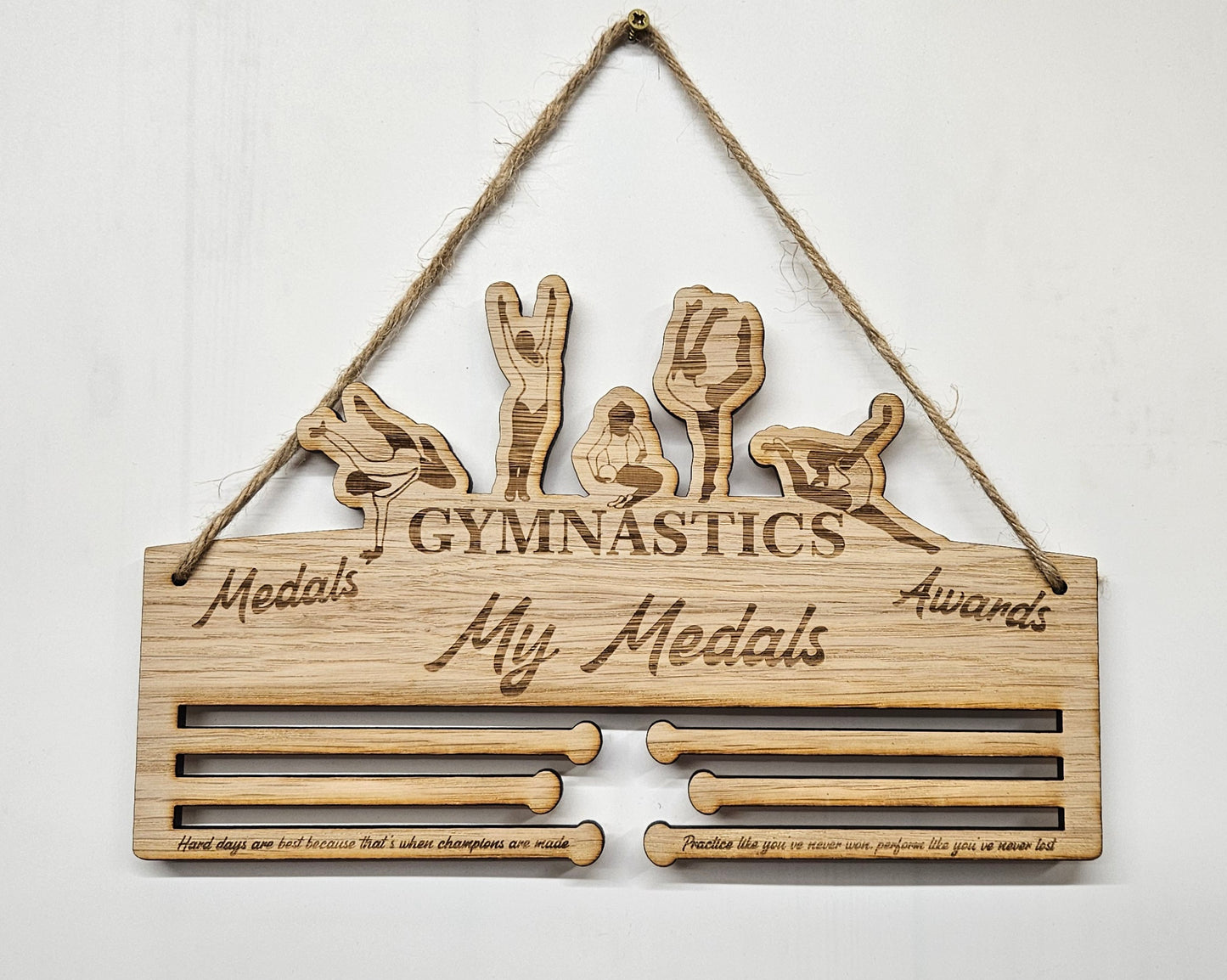 Gymnastics Medal Holder – Personalised Medal Display
