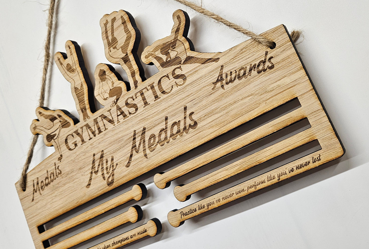 Gymnastics Medal Holder – Personalised Medal Display