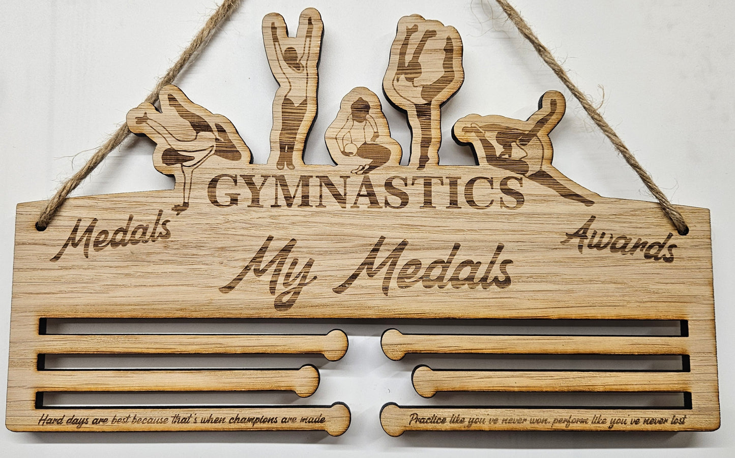 Gymnastics Medal Holder – Personalised Medal Display