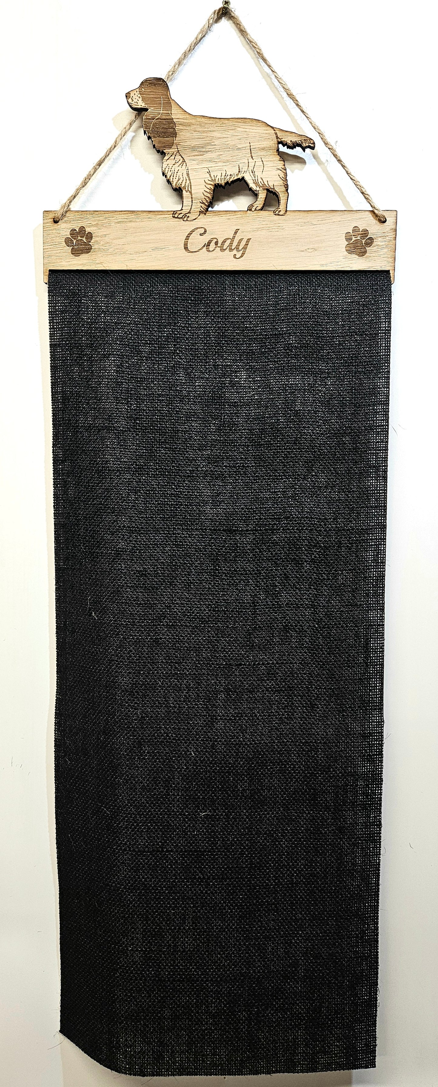 Rosette Holder Cocker Spaniel: Personalised 6mm Oak Veneer Dog Gift