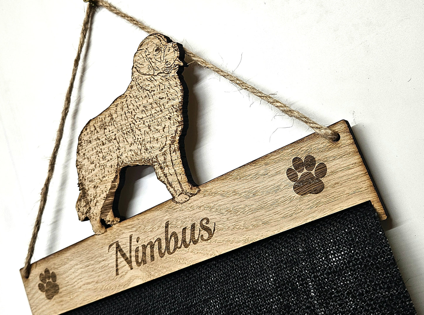 Newfoundland Dog Rosette Holder – Personalised Rosette Display