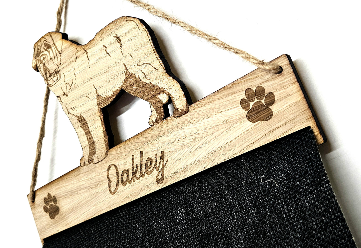 Saint Bernard Rosette Holder – Personalised Hanging Medal & Rosette Display