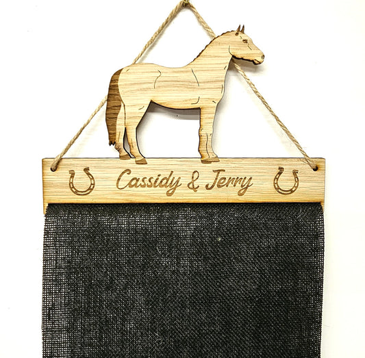 Welsh Section C Horse Rosette Holder – Personalised Rosette Display