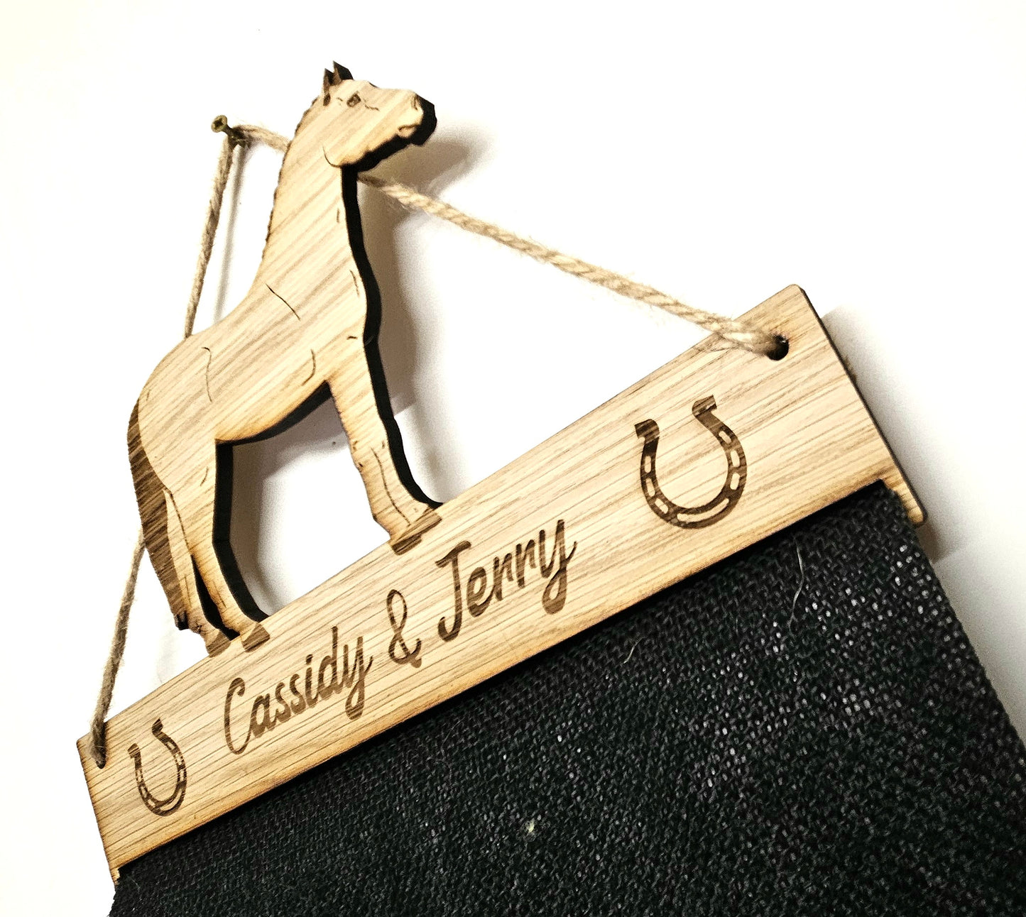 Welsh Section C Horse Rosette Holder – Personalised Rosette Display