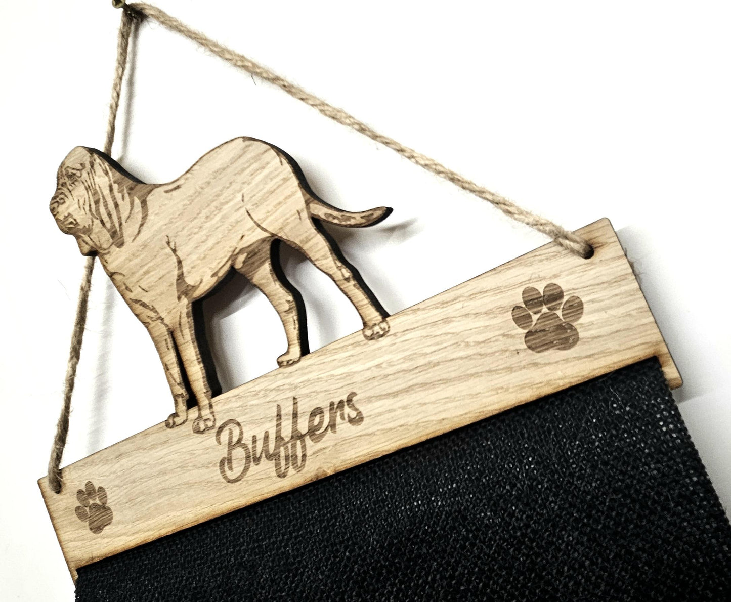 Bloodhound Dog Rosette Holder – Personalised Hanging Medal & Rosette Display