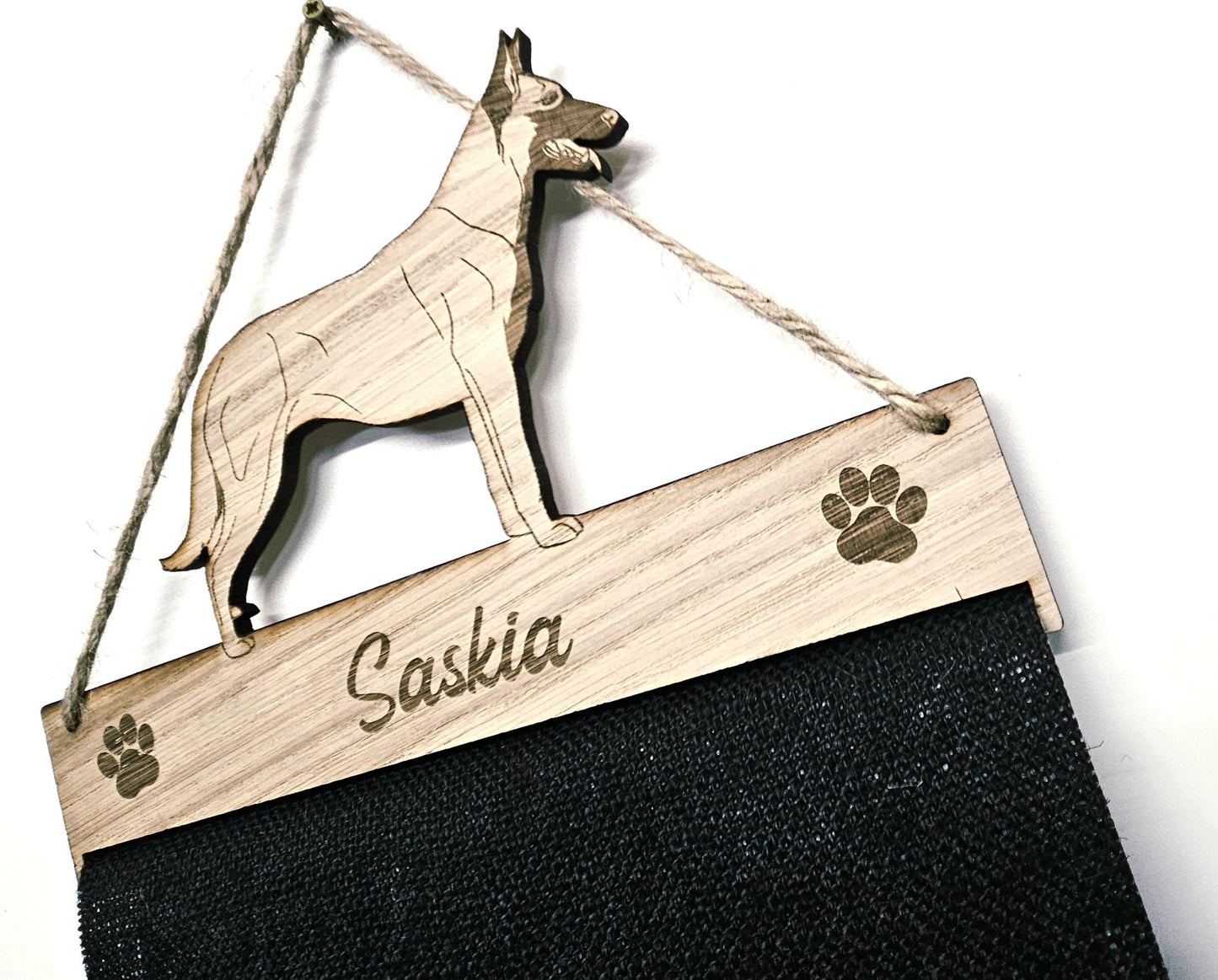 Belgian Malinois Rosette Holder – Personalised Dog & Puppy Medal Display