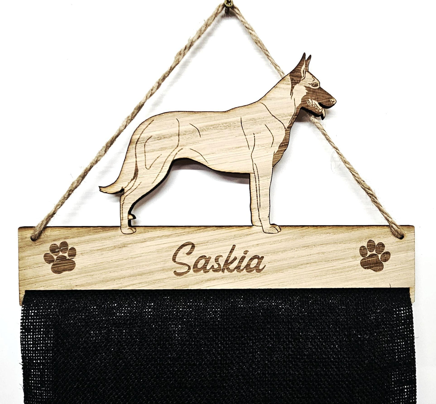 Belgian Malinois Rosette Holder – Personalised Dog & Puppy Medal Display