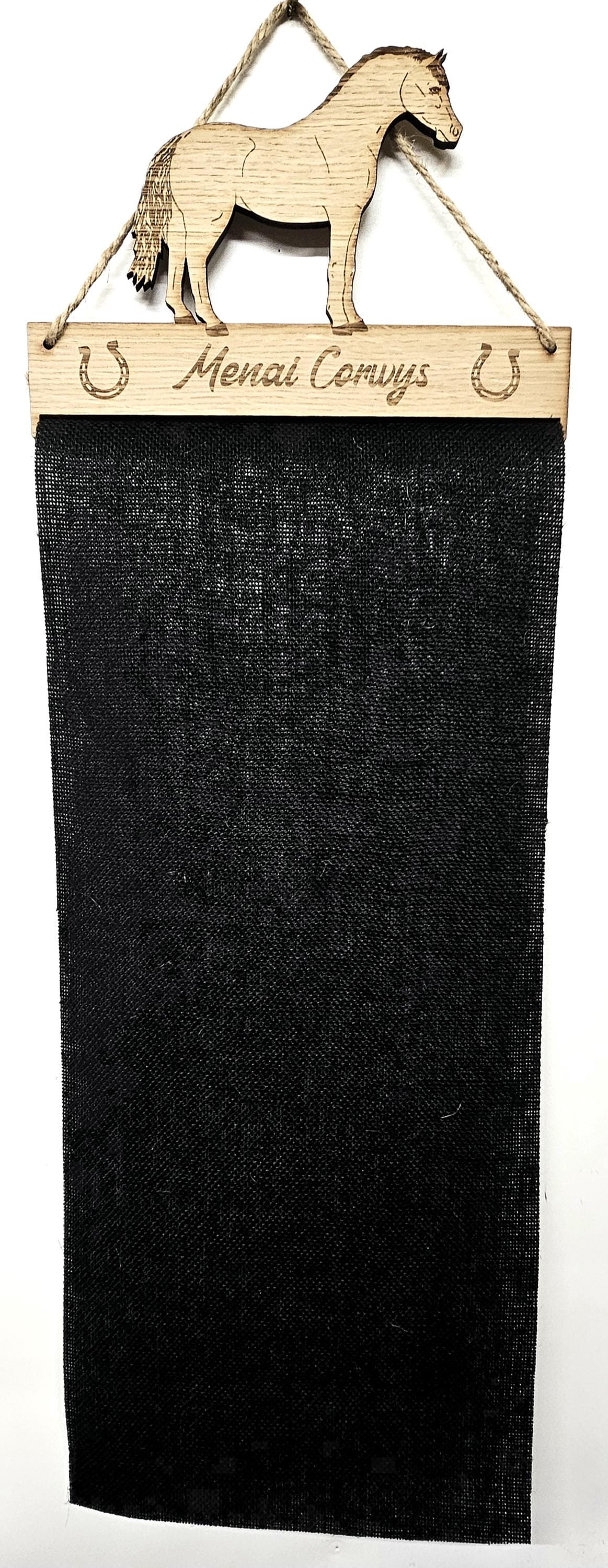 Rosette Holder Welsh Section B - Personalised 6mm Oak Veneer Horse Pony Rosette Hanging Gift